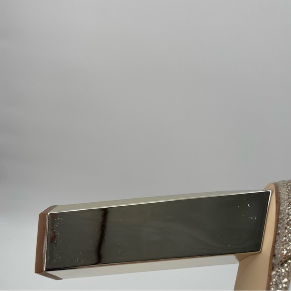 Michael Michael Kors Petra Platform Glitter High Block Heel Size 9.5 - Picture 15 of 16